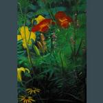 detail, Lilies, oil on canvas