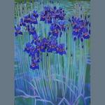 Iris, acrylic on canvas