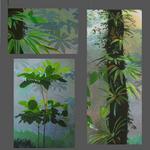 details, mural, Smithsonian Orchid Show