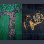 screens. Peter and the Wolf, designed and painted for Washington Ballet